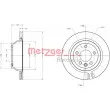 Jeu de 2 disques de frein arrière METZGER 6110344 - Visuel 1