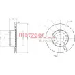 Jeu de 2 disques de frein avant METZGER 6110354 - Visuel 1
