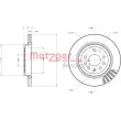 Jeu de 2 disques de frein arrière METZGER 6110362 - Visuel 1