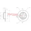 Jeu de 2 disques de frein arrière METZGER 6110376 - Visuel 3