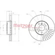 Jeu de 2 disques de frein avant METZGER 6110380 - Visuel 1