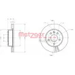 Jeu de 2 disques de frein avant METZGER 6110407 - Visuel 3