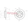 Jeu de 2 disques de frein arrière METZGER 6110428 - Visuel 3