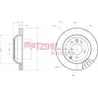 Jeu de 2 disques de frein arrière METZGER 6110434 - Visuel 1