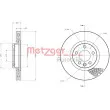 Jeu de 2 disques de frein avant METZGER 6110436 - Visuel 3