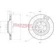 Jeu de 2 disques de frein arrière METZGER 6110437 - Visuel 3