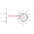 Jeu de 2 disques de frein arrière METZGER 6110447 - Visuel 3