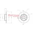 Jeu de 2 disques de frein avant METZGER 6110450 - Visuel 1