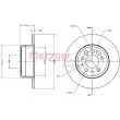 Jeu de 2 disques de frein arrière METZGER 6110452 - Visuel 1