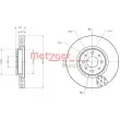 Jeu de 2 disques de frein avant METZGER 6110463 - Visuel 1