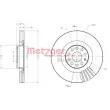 Jeu de 2 disques de frein avant METZGER 6110465 - Visuel 3