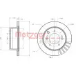 Jeu de 2 disques de frein arrière METZGER 6110471 - Visuel 3