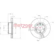 Jeu de 2 disques de frein avant METZGER 6110484 - Visuel 1