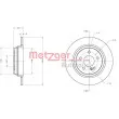 Jeu de 2 disques de frein arrière METZGER 6110489 - Visuel 1
