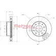 Jeu de 2 disques de frein avant METZGER 6110497 - Visuel 3