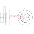 Jeu de 2 disques de frein arrière METZGER 6110498 - Visuel 1