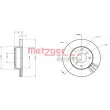 Jeu de 2 disques de frein avant METZGER 6110500 - Visuel 1