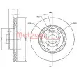 Jeu de 2 disques de frein avant METZGER 6110514 - Visuel 1