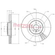 Jeu de 2 disques de frein avant METZGER 6110516 - Visuel 3