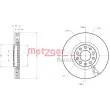 Jeu de 2 disques de frein avant METZGER 6110519 - Visuel 1
