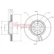 Jeu de 2 disques de frein avant METZGER 6110521 - Visuel 3