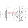 Jeu de 2 disques de frein avant METZGER 6110524 - Visuel 1