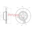 Jeu de 2 disques de frein avant METZGER 6110526 - Visuel 3