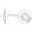 Jeu de 2 disques de frein avant METZGER 6110552 - Visuel 1