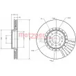 Jeu de 2 disques de frein avant METZGER 6110559 - Visuel 3