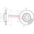 Jeu de 2 disques de frein avant METZGER 6110561 - Visuel 1
