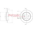Jeu de 2 disques de frein arrière METZGER 6110617 - Visuel 3