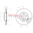 Jeu de 2 disques de frein avant METZGER 6110621 - Visuel 1