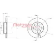 Jeu de 2 disques de frein avant METZGER 6110626 - Visuel 3
