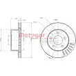 Jeu de 2 disques de frein avant METZGER 6110653 - Visuel 3