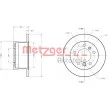 Jeu de 2 disques de frein arrière METZGER 6110677 - Visuel 1