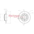 Jeu de 2 disques de frein arrière METZGER 6110690 - Visuel 3
