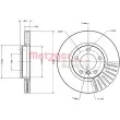 Jeu de 2 disques de frein avant METZGER 6110691 - Visuel 1