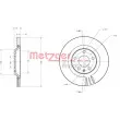 Jeu de 2 disques de frein arrière METZGER 6110697 - Visuel 3
