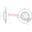 Jeu de 2 disques de frein avant METZGER 6110712 - Visuel 3