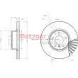 Jeu de 2 disques de frein avant METZGER 6110718 - Visuel 3