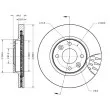 Jeu de 2 disques de frein avant METZGER 6110727 - Visuel 1