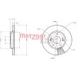 Jeu de 2 disques de frein avant METZGER 6110738 - Visuel 1