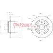 Jeu de 2 disques de frein arrière METZGER 6110740 - Visuel 1