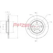 Jeu de 2 disques de frein arrière METZGER 6110741 - Visuel 1
