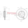 Jeu de 2 disques de frein avant METZGER 6110748 - Visuel 1