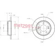 Jeu de 2 disques de frein arrière METZGER 6110751 - Visuel 1