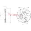 Jeu de 2 disques de frein avant METZGER 6110754 - Visuel 1