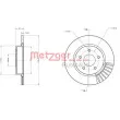 Jeu de 2 disques de frein arrière METZGER 6110759 - Visuel 1