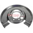 Déflecteur, disque de frein arrière droit METZGER 6115008 - Visuel 2