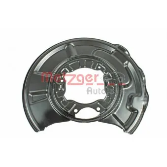 Déflecteur, disque de frein arrière gauche METZGER 6115009